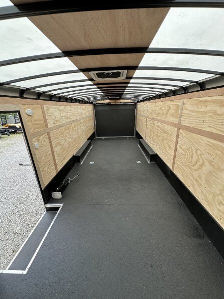 New 2025 Haul About Trailers LPD8524TA4 Cargo / Enclosed Trailer 102X24 TA RAMP DOOR (GVW:12000) WHITE