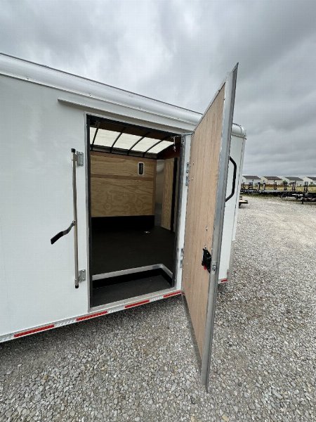 New 2025 Haul About Trailers LPD8524TA4 Cargo / Enclosed Trailer 102X24 TA RAMP DOOR (GVW:12000) WHITE