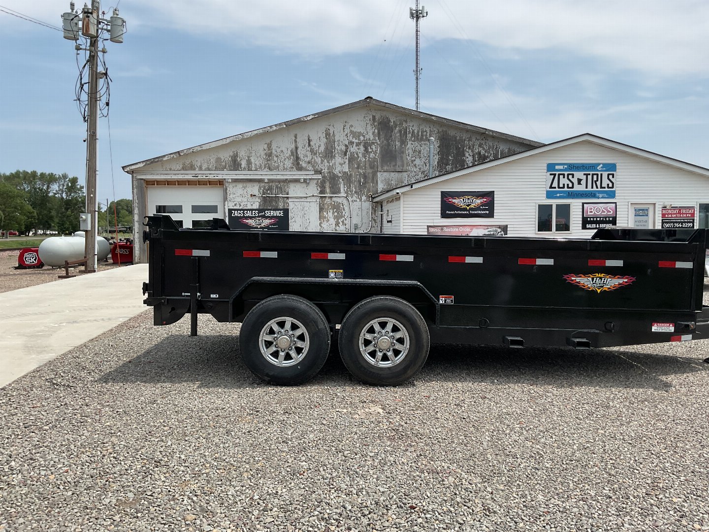 New 2025 H&H Trailers H8316DBW-B-140 Dump Trailer