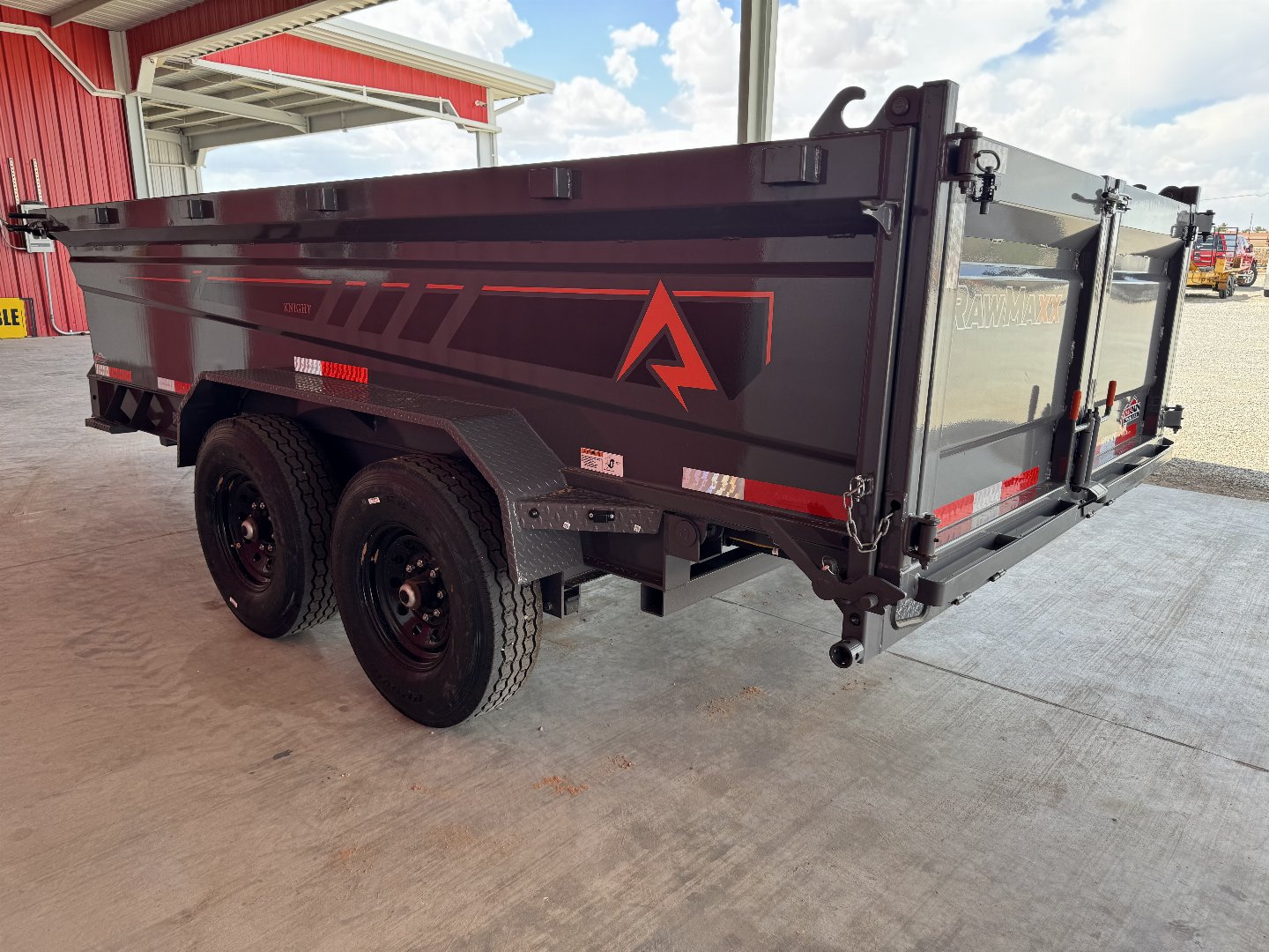 New 2025 RawMaxx GDX KNIGHT - 14' X 83" DUMP TRAILER Dump Trailer