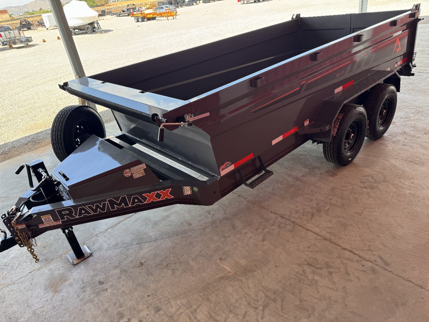 New 2025 RawMaxx GDX KNIGHT - 14' X 83" DUMP TRAILER Dump Trailer
