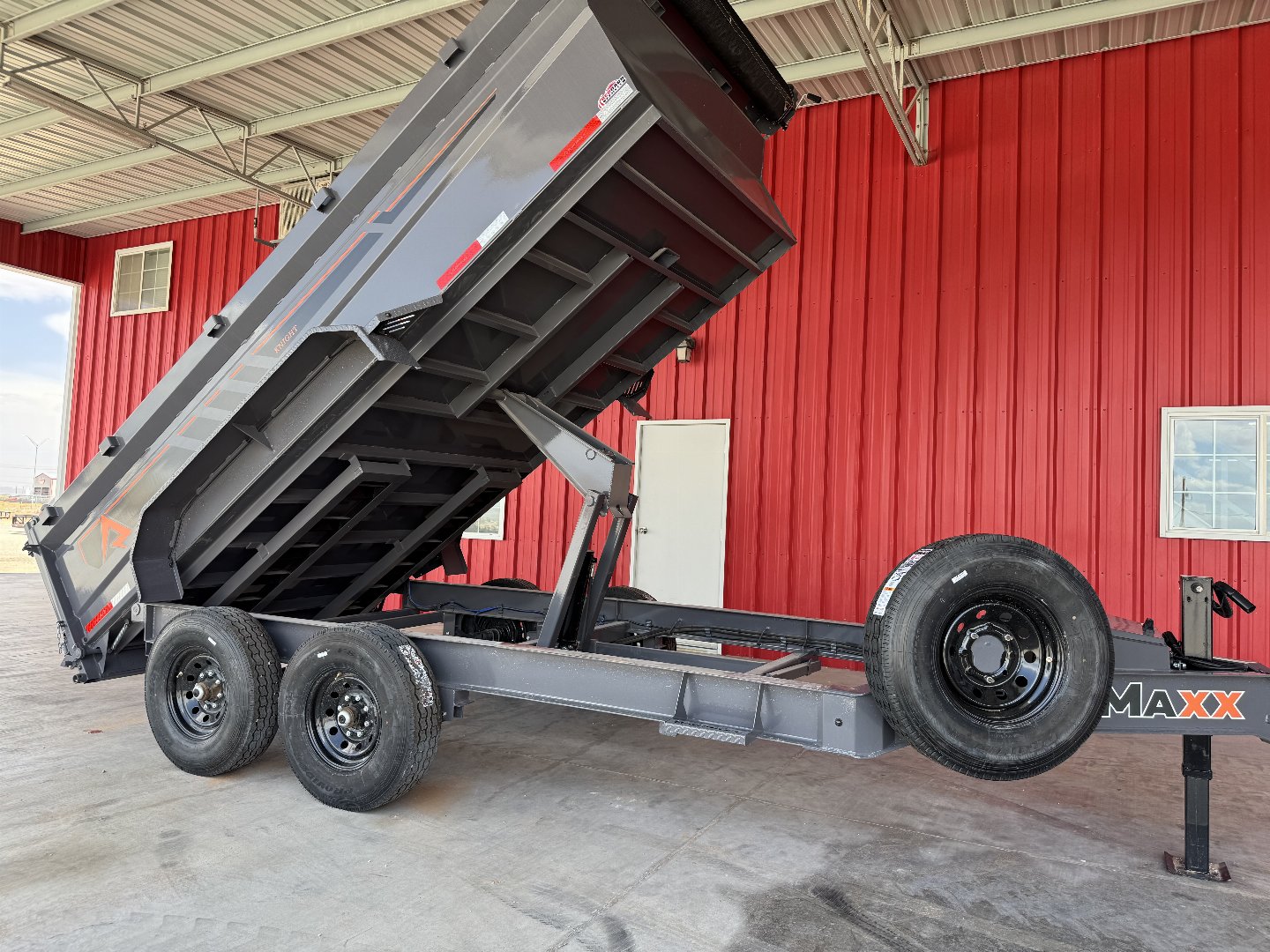 New 2025 RawMaxx GDX KNIGHT - 14' X 83" DUMP TRAILER Dump Trailer