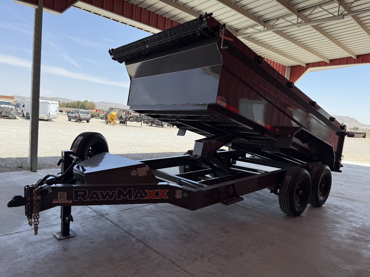 New 2025 RawMaxx GDX KNIGHT - 14' X 83" DUMP TRAILER Dump Trailer