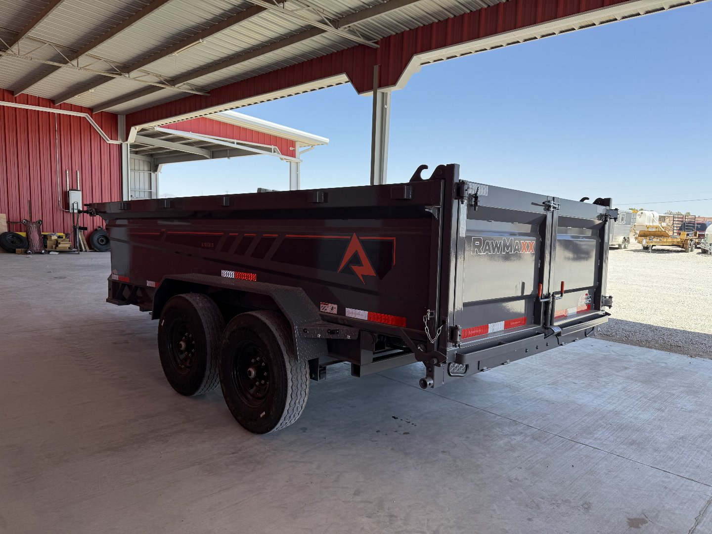 New 2025 RawMaxx GDX KNIGHT - 14' X 83" DUMP TRAILER Dump Trailer