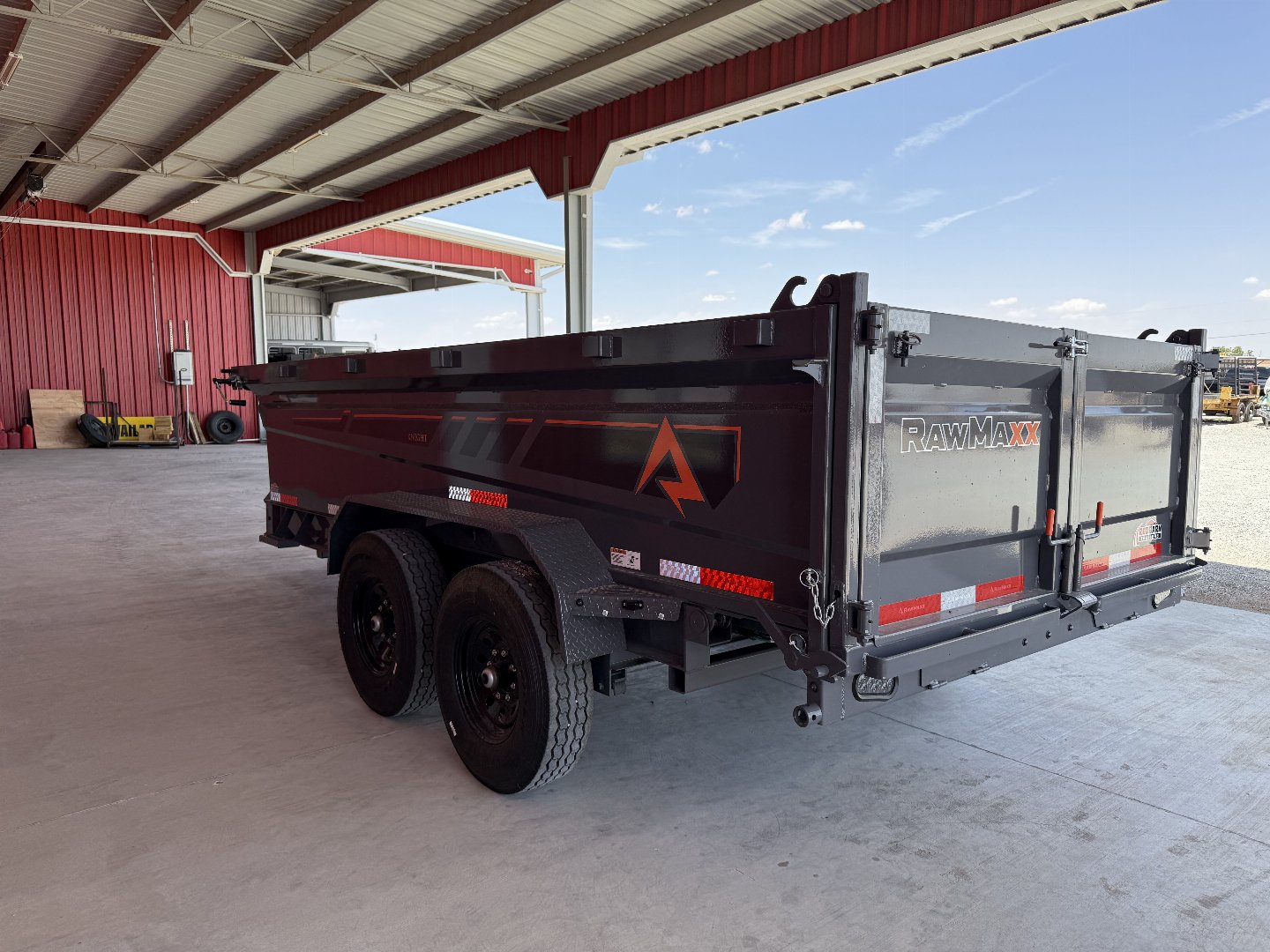 New 2025 RawMaxx GDX KNIGHT - 14' X 83" DUMP TRAILER Dump Trailer
