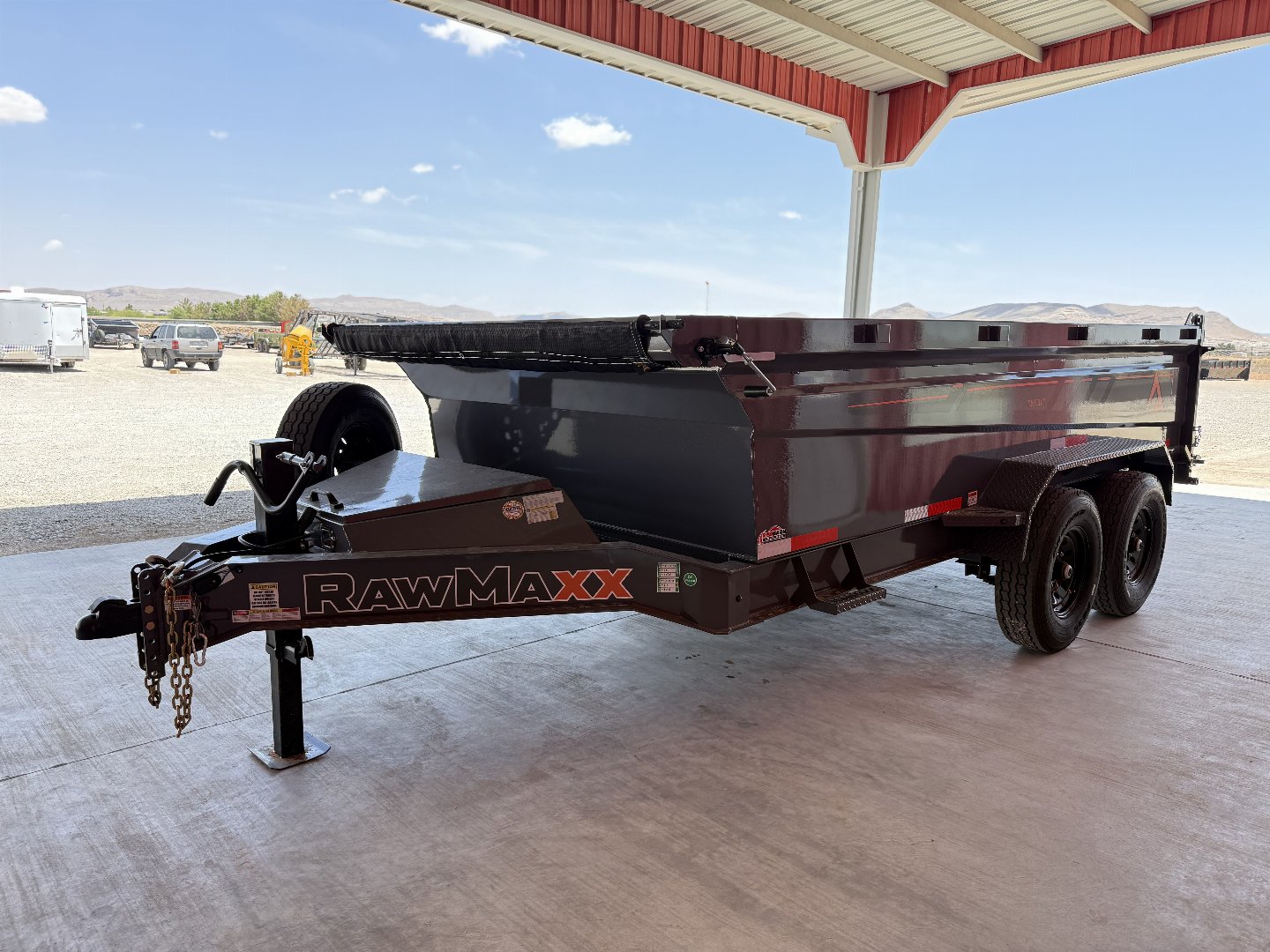 New 2025 RawMaxx GDX KNIGHT - 14' X 83" DUMP TRAILER Dump Trailer