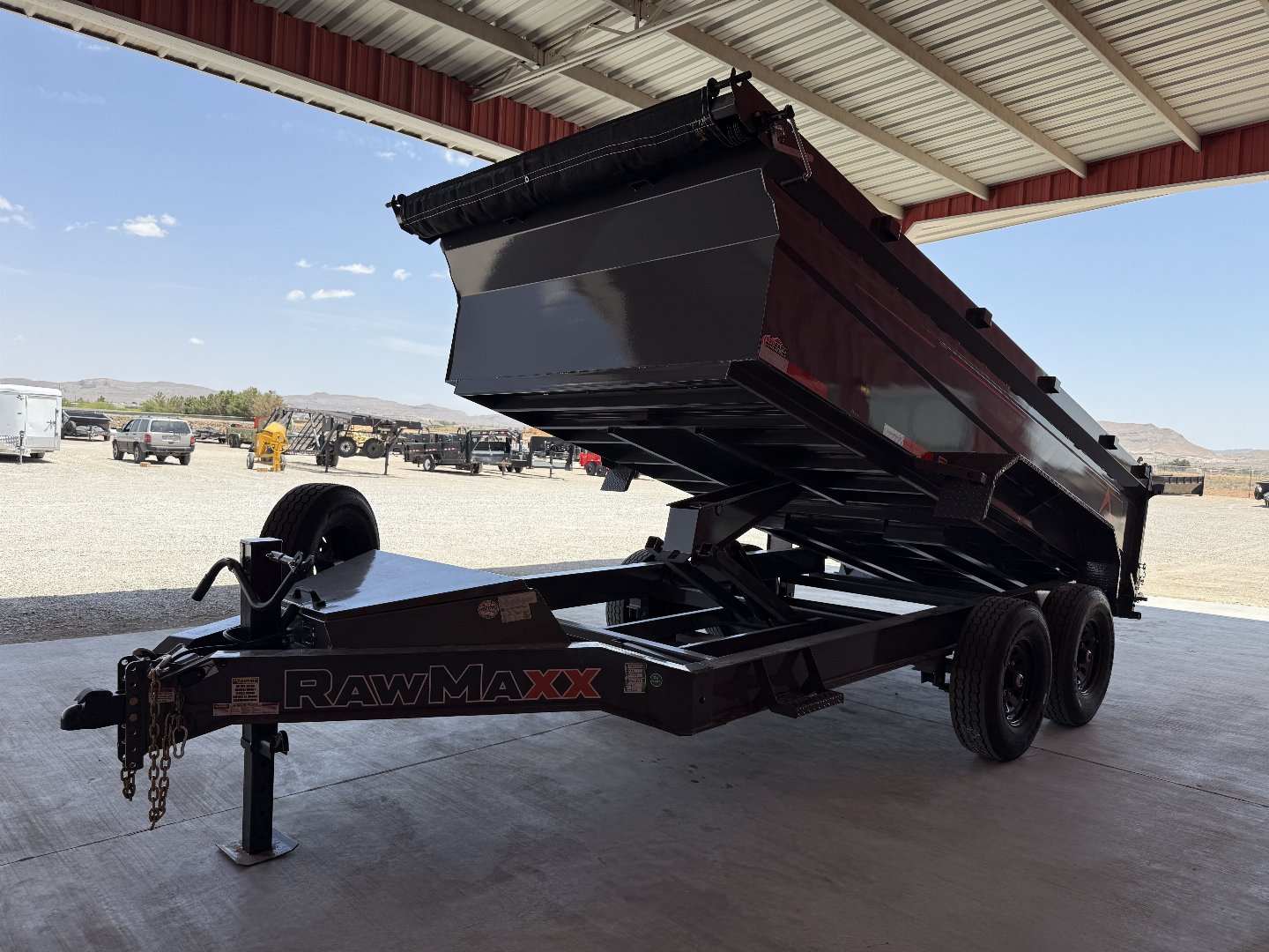 New 2025 RawMaxx GDX KNIGHT - 14' X 83" DUMP TRAILER Dump Trailer