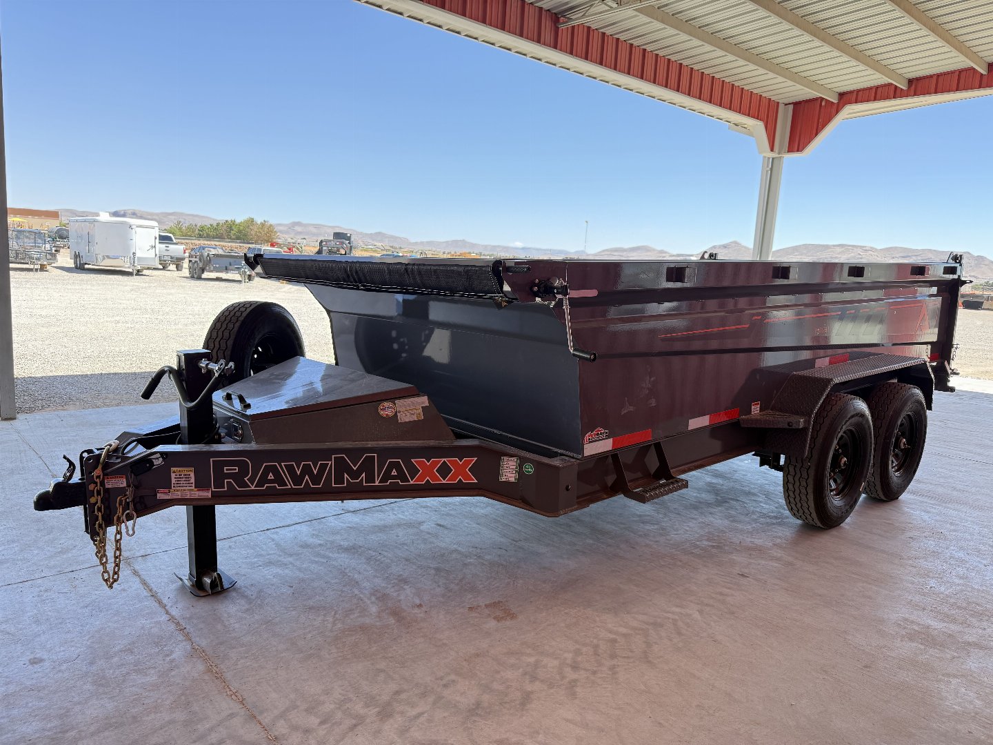 New 2025 RawMaxx GDX KNIGHT - 14' X 83" DUMP TRAILER Dump Trailer