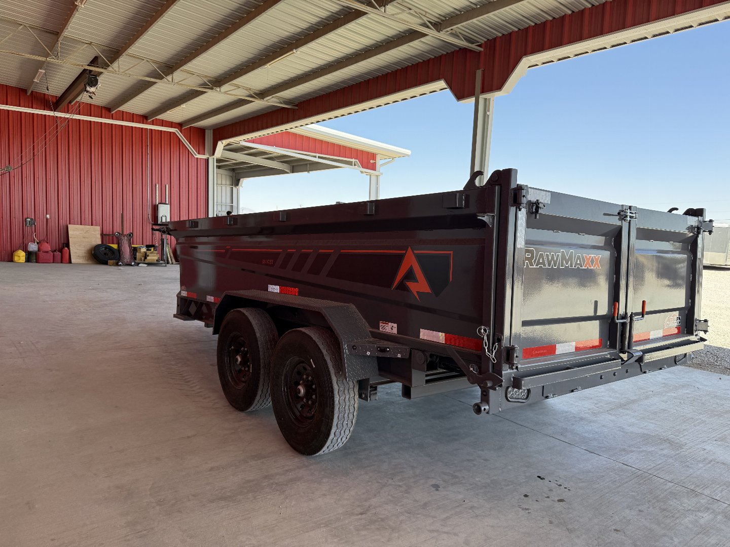 New 2025 RawMaxx GDX KNIGHT - 14' X 83" DUMP TRAILER Dump Trailer