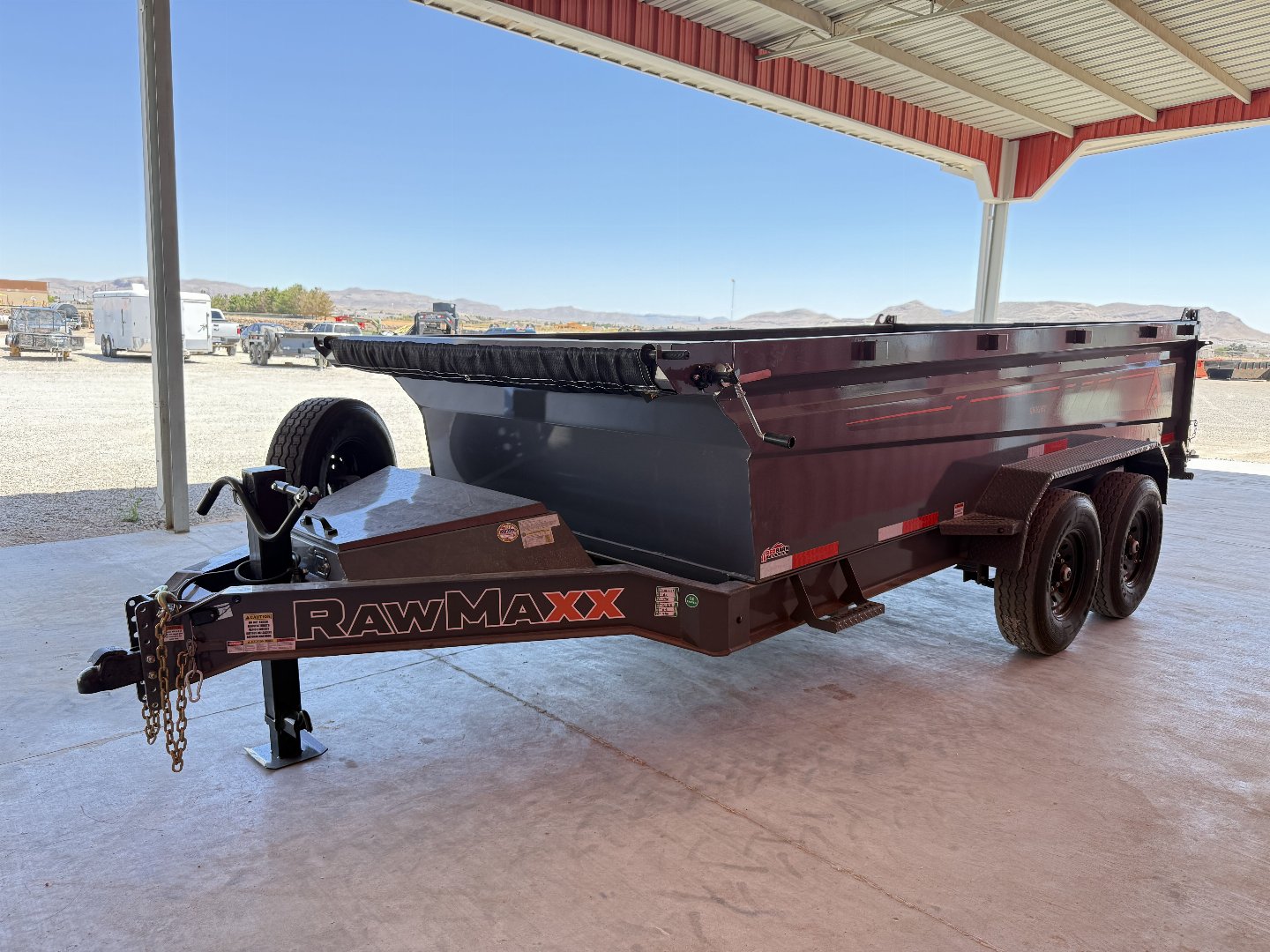 New 2025 RawMaxx GDX KNIGHT - 14' X 83" DUMP TRAILER Dump Trailer