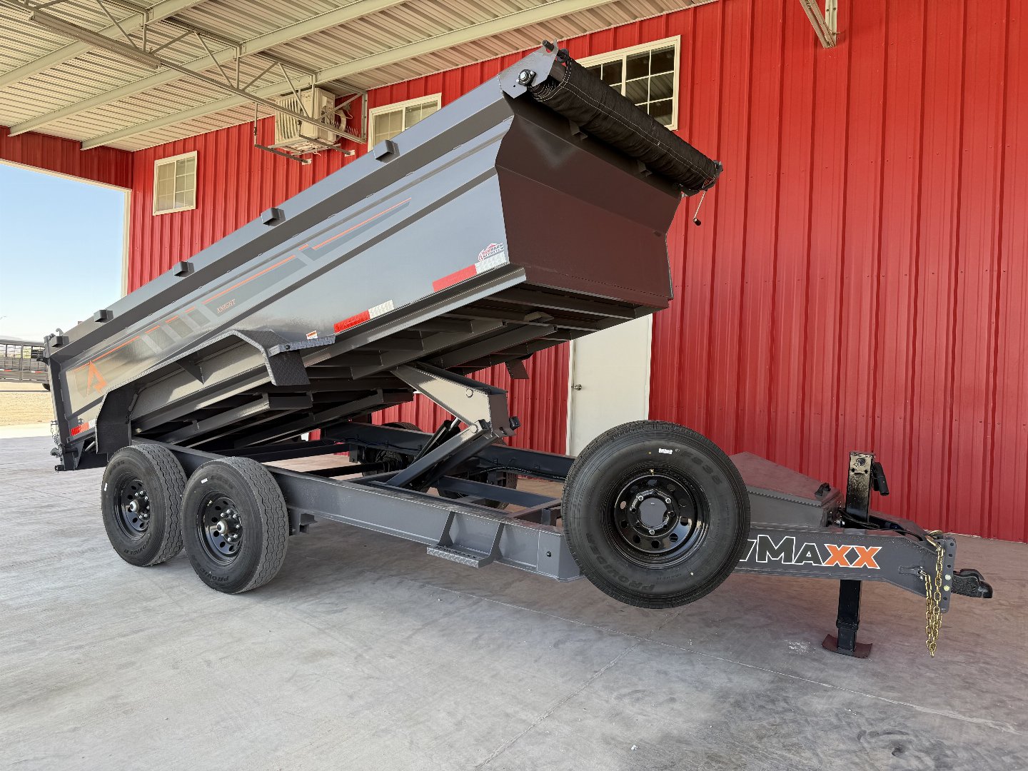 New 2025 RawMaxx GDX KNIGHT - 14' X 83" DUMP TRAILER Dump Trailer