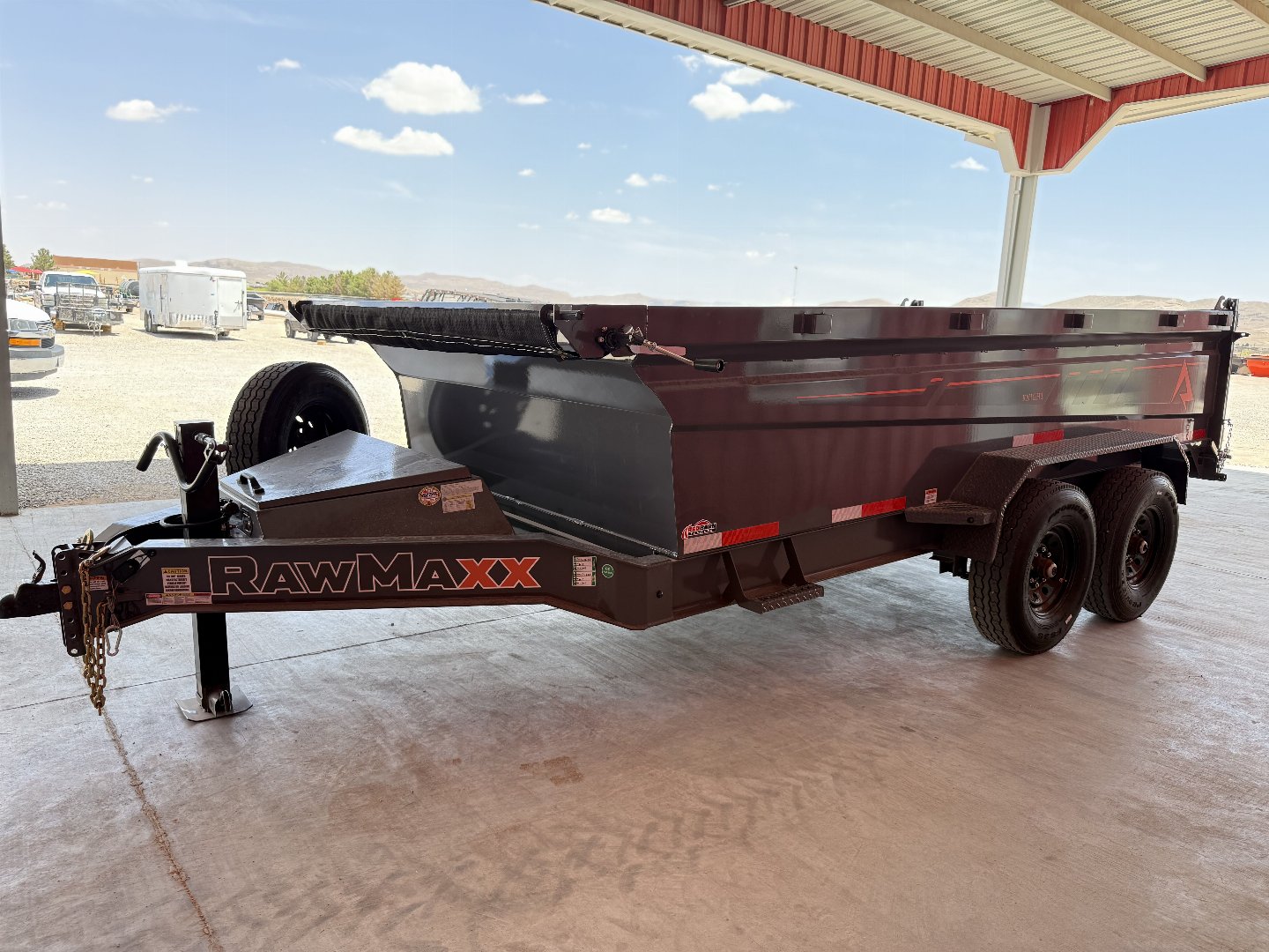 New 2025 RawMaxx GDX KNIGHT - 14' X 83" DUMP TRAILER Dump Trailer