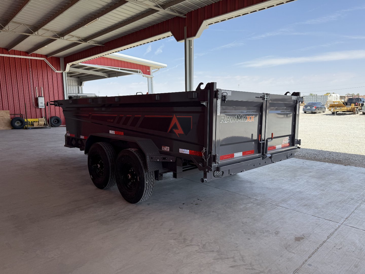 New 2025 RawMaxx GDX KNIGHT - 14' X 83" DUMP TRAILER Dump Trailer