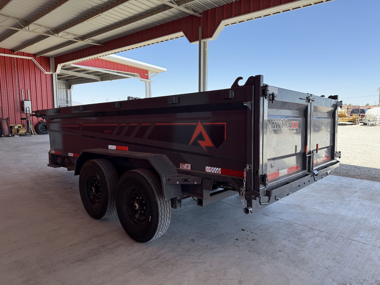 New 2025 RawMaxx GDX KNIGHT - 14' X 83" DUMP TRAILER Dump Trailer