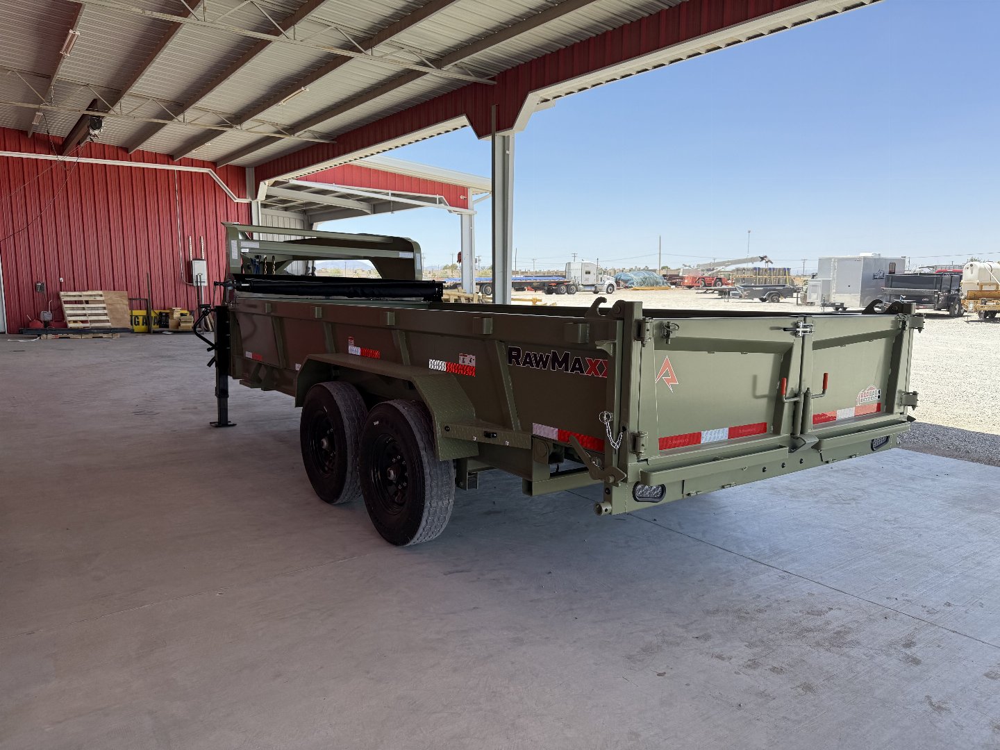 New 2025 RawMaxx LPX 83X16 GN 14K DUMP TRAILER Dump Trailer