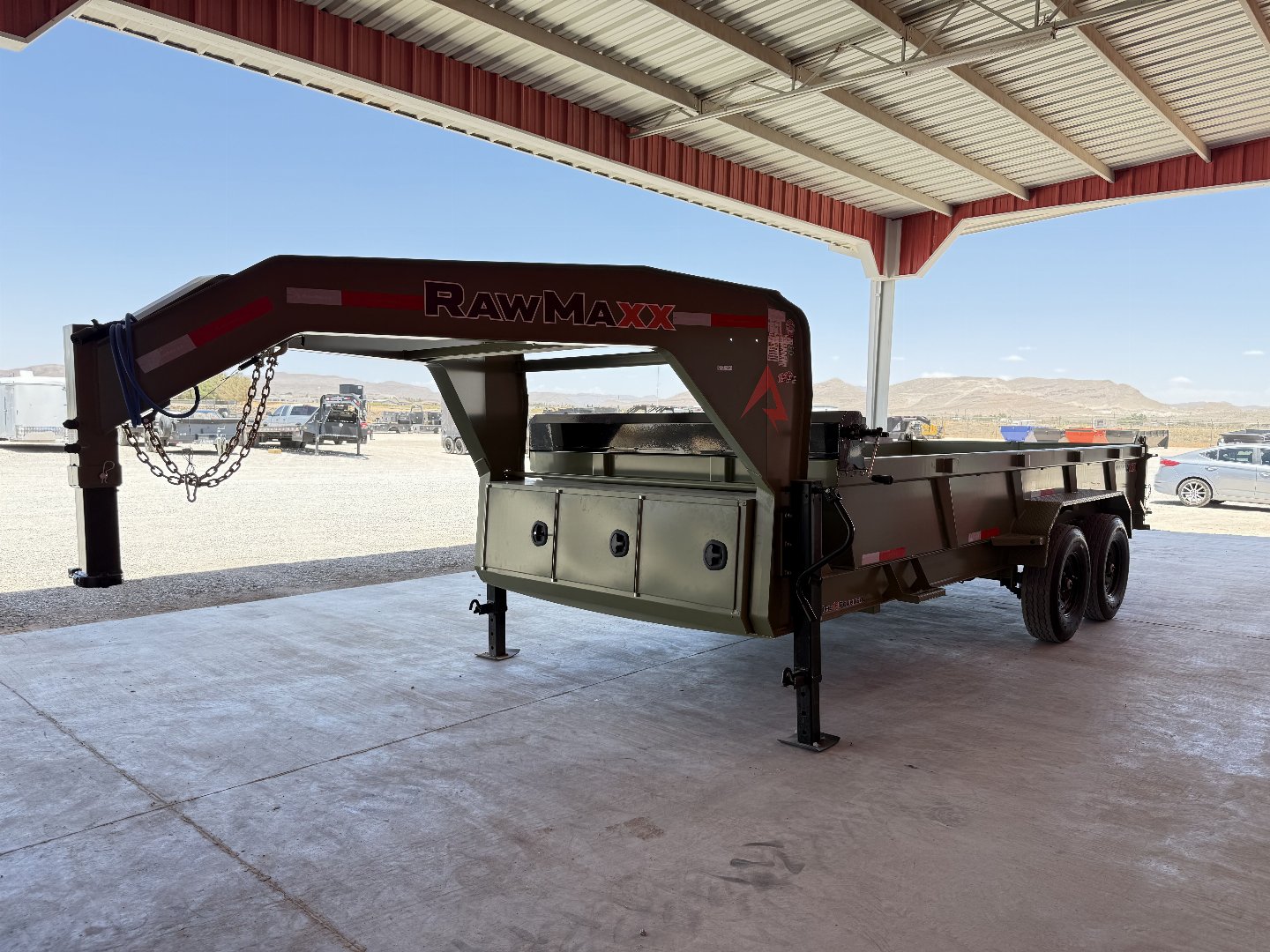New 2025 RawMaxx LPX 83X16 GN 14K DUMP TRAILER Dump Trailer