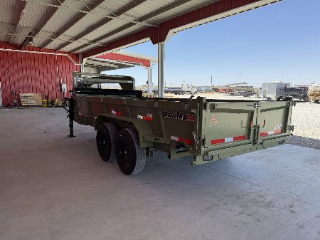 New 2025 RawMaxx LPX 83X16 GN 14K DUMP TRAILER Dump Trailer