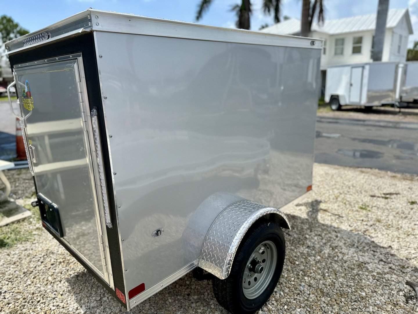 New 2025 Covered Wagon Trailers 4X6 SA Cargo / Enclosed Trailer