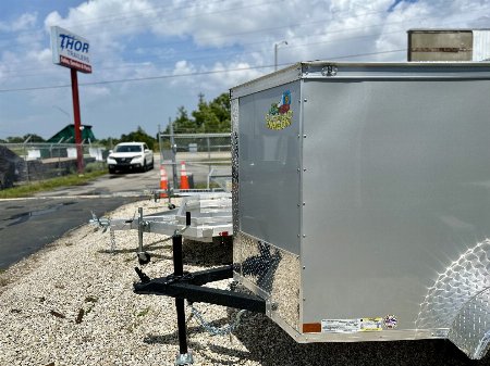 New 2025 Covered Wagon Trailers 4X6 SA Cargo / Enclosed Trailer