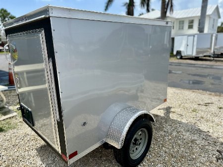 New 2025 Covered Wagon Trailers 4X6 SA Cargo / Enclosed Trailer