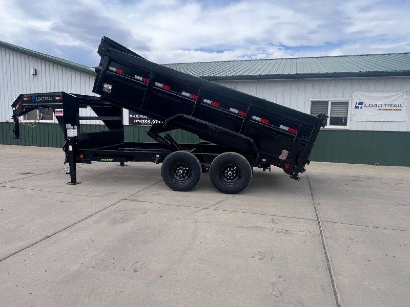 New 2025 Load Trail 83'' x14' Low-Pro GN Dump Trailer