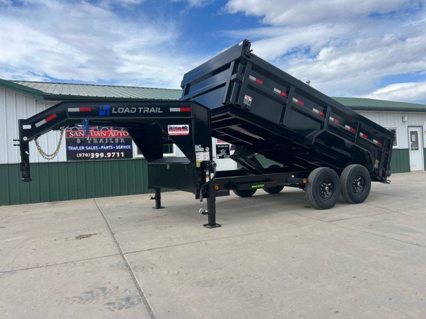 New 2025 Load Trail 83'' x14' Low-Pro GN Dump Trailer