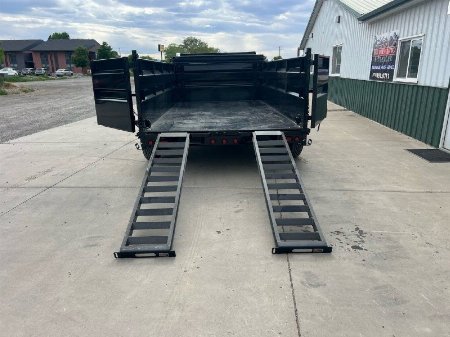 New 2025 Load Trail 83'' x14' Low-Pro GN Dump Trailer