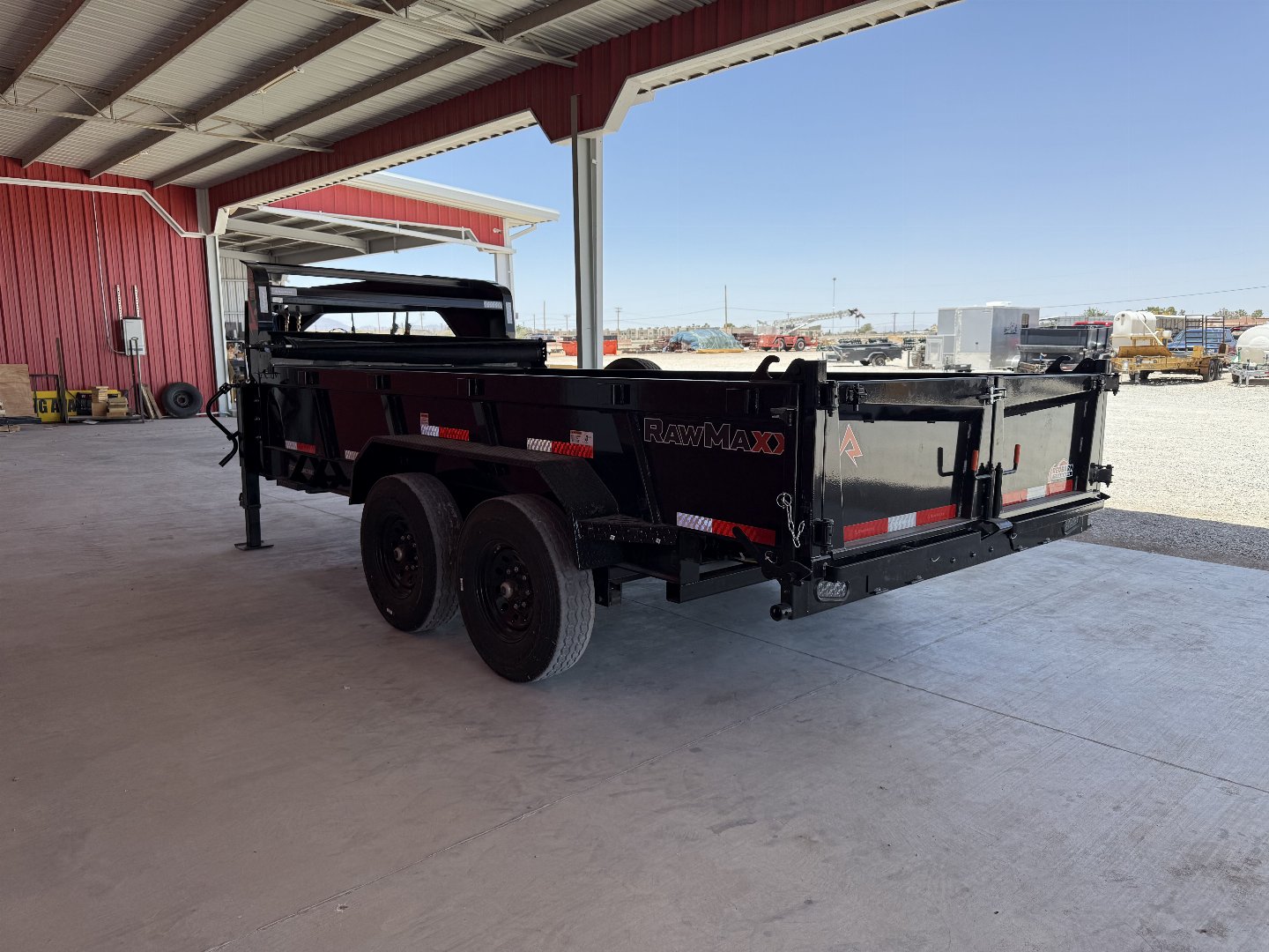 New 2025 RawMaxx 83X14 GN 14K DUMP TRAILER Dump Trailer