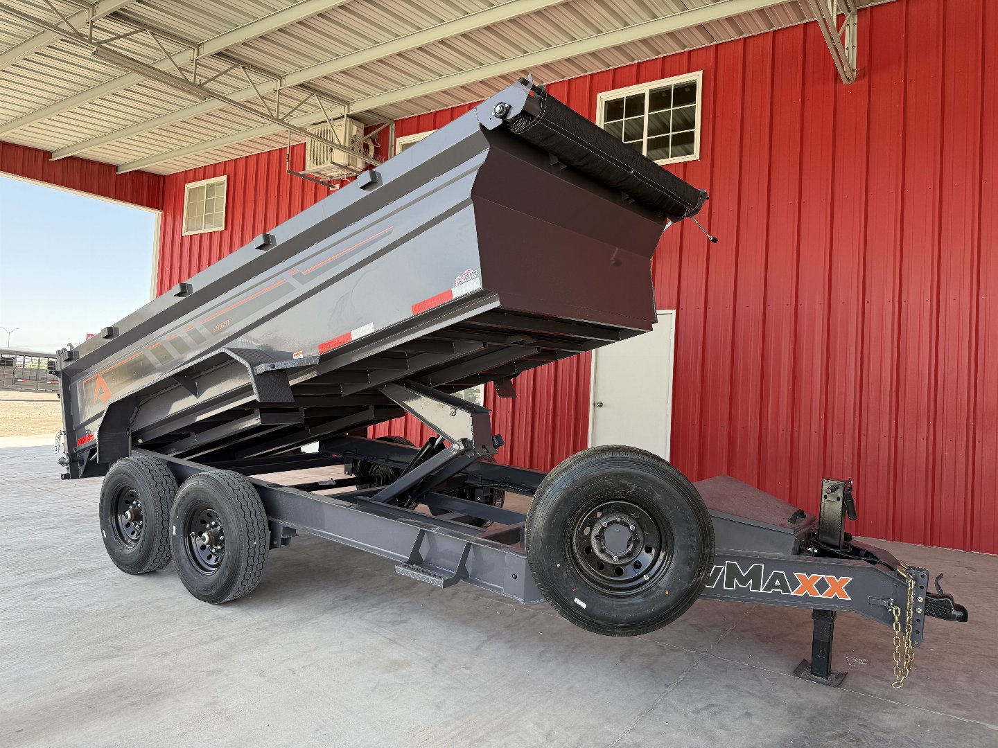 New 2025 RawMaxx GDX KNIGHT - 14' X 83" DUMP TRAILER Dump Trailer