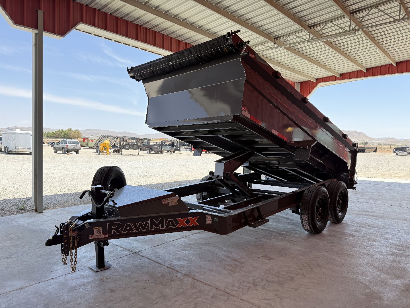 New 2025 RawMaxx GDX KNIGHT - 14' X 83" DUMP TRAILER Dump Trailer