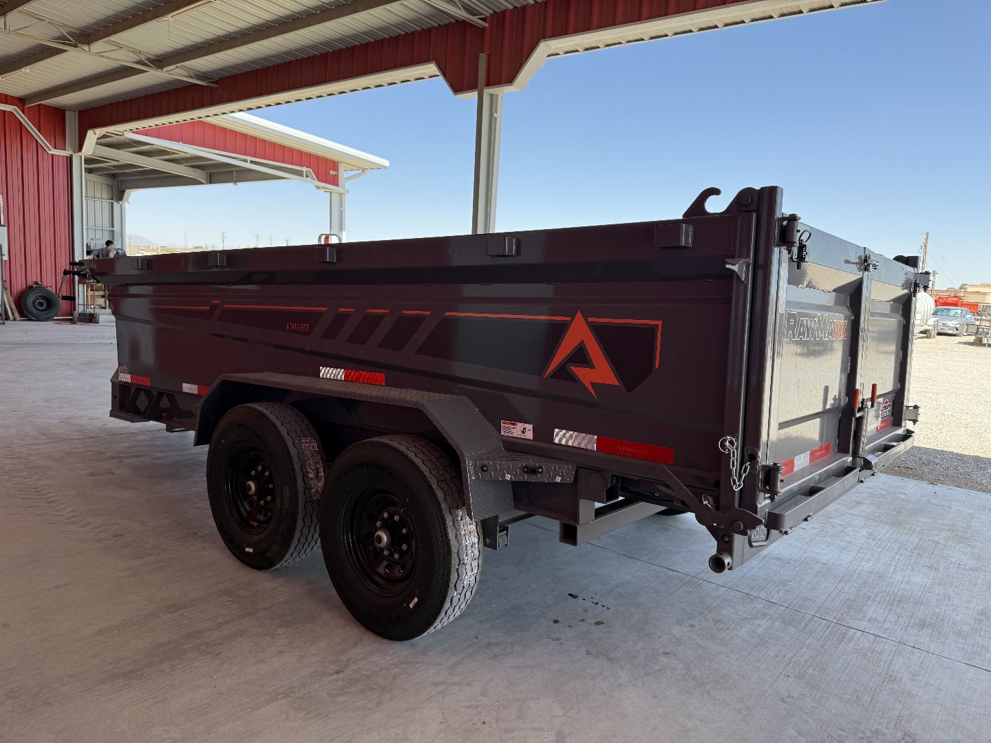 New 2025 RawMaxx GDX KNIGHT - 14' X 83" DUMP TRAILER Dump Trailer