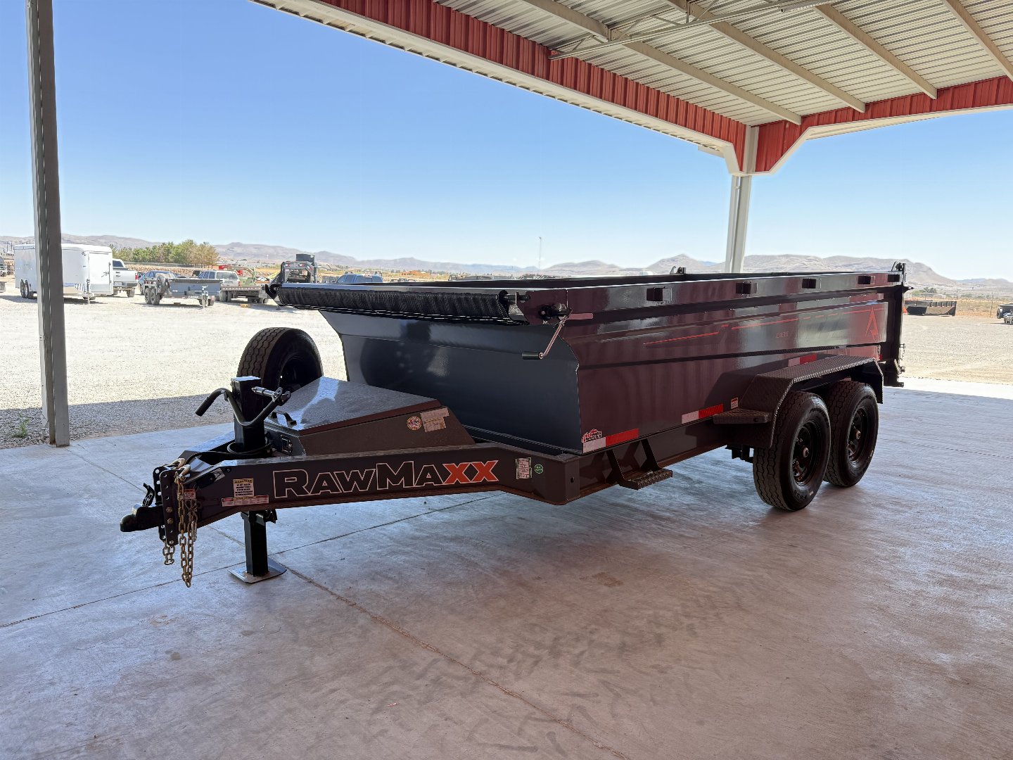New 2025 RawMaxx GDX KNIGHT - 14' X 83" DUMP TRAILER Dump Trailer