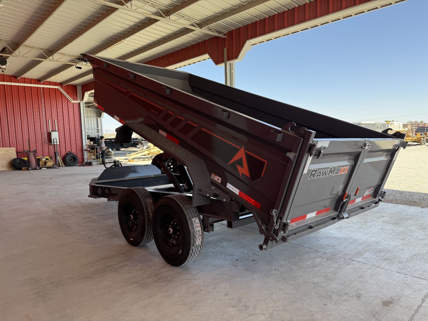 New 2025 RawMaxx GDX KNIGHT - 14' X 83" DUMP TRAILER Dump Trailer
