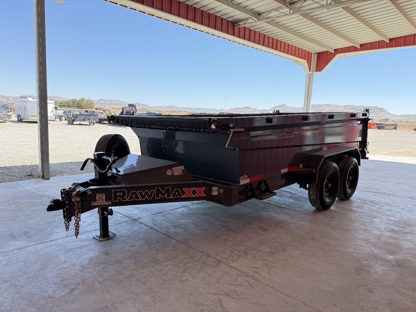 New 2025 RawMaxx GDX KNIGHT - 14' X 83" DUMP TRAILER Dump Trailer