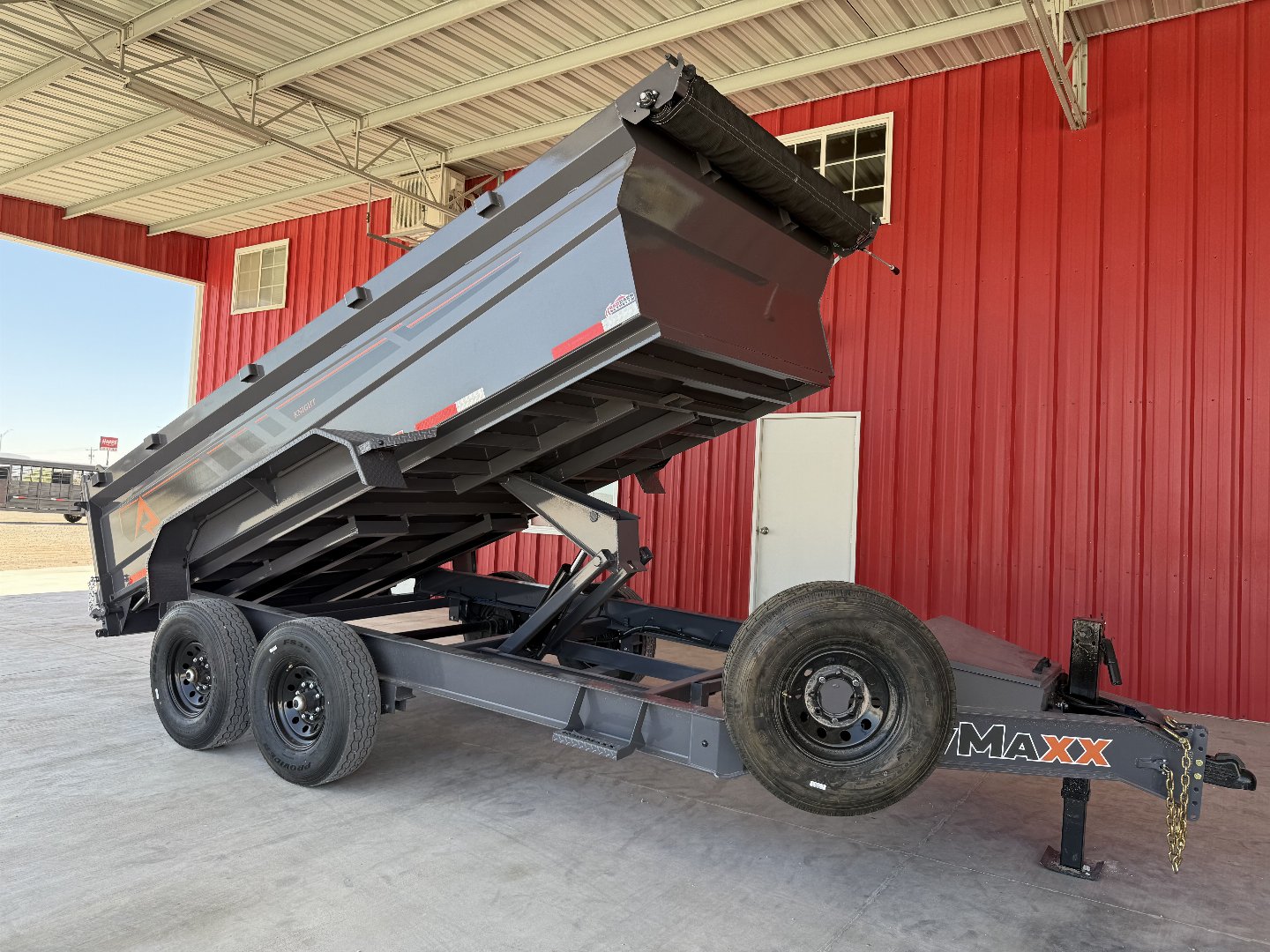 New 2025 RawMaxx GDX KNIGHT - 14' X 83" DUMP TRAILER Dump Trailer
