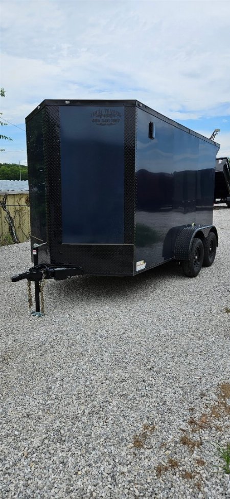 New 2025 FGT 6x12 Tandem Axle Cargo / Enclosed Trailer - BLACKOUT PACKAGE - SCREWLESS EXTERIOR - SPOILER