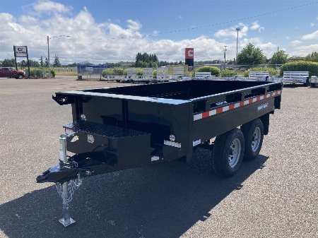 New 2025 Sure-Trac 6'x10' (10K GVWR) Open Steel Deckover Dump Trailer