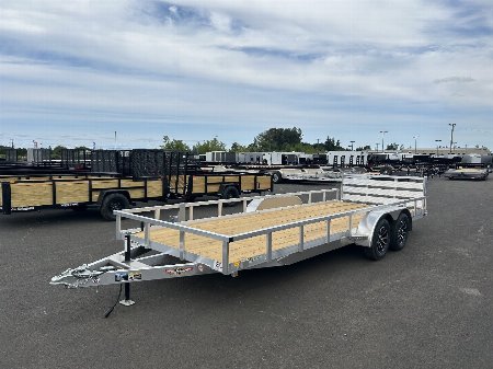 New 2025 H&H Trailers 7'X20' (7K GVWR) Open Aluminum Rail Side Tandem Axle Utility Trailer