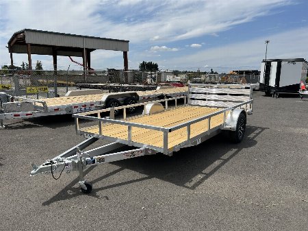 New 2025 H&H Trailers 7'x14' (3K GVWR) Open Aluminum Single Axle Utility Trailer