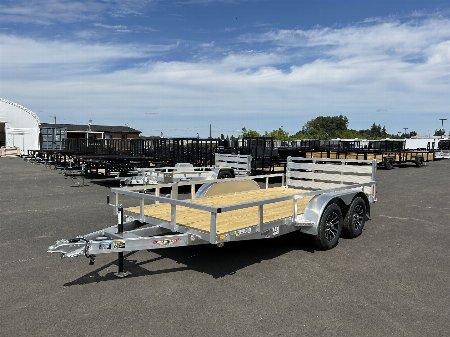 New 2025 H&H Trailers 7'x14' (7K GVWR) Open Aluminum Tandem Axle Utility Trailer
