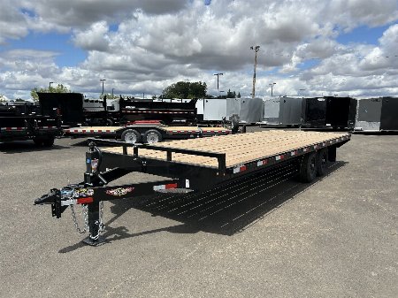 New 2025 H&H 8.5'X24' (14K GVWR) Open Steel Deckover Trailer