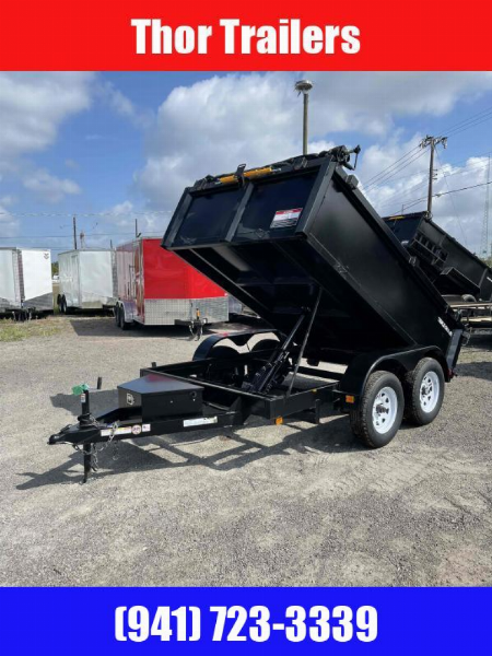 New 2025 Triple Crown Trailers 6X10 7K DUMP 2' SIDES LOWRIDER Dump Trailer