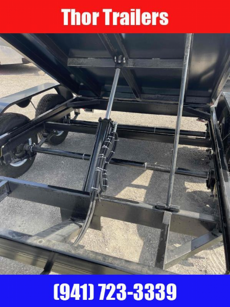New 2025 Triple Crown Trailers 6X10 7K DUMP 2' SIDES LOWRIDER Dump Trailer