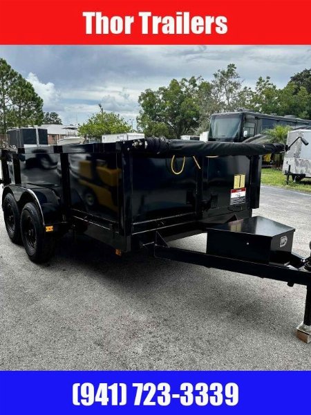 New 2025 TRIPLE CROWN TRAILERS 6' x 12' 10K Lowrider Dump Trailer