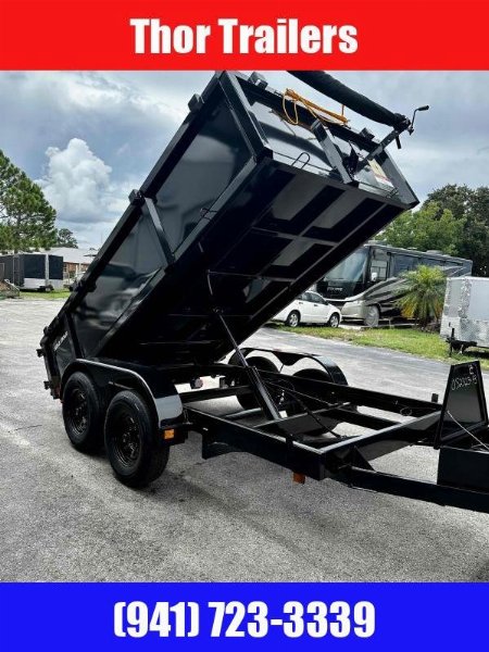 New 2025 TRIPLE CROWN TRAILERS 6' x 12' 10K Lowrider Dump Trailer