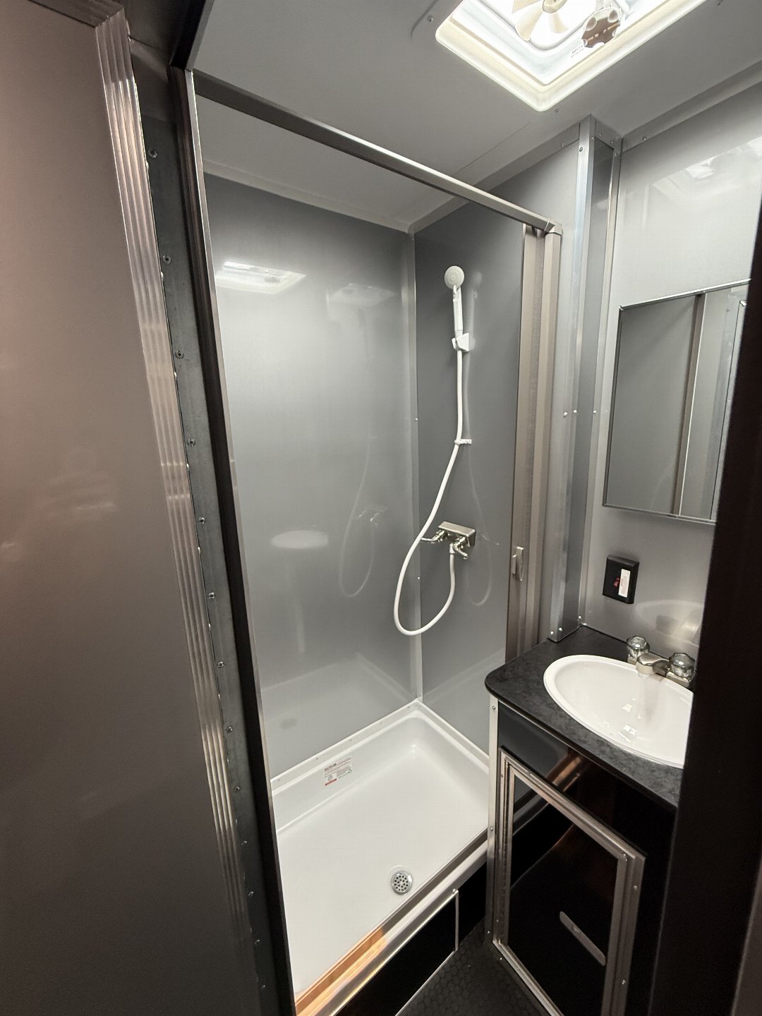 New 2025 VINTAGE 8 X 53 RACE TRAILER BATHROOM PKG