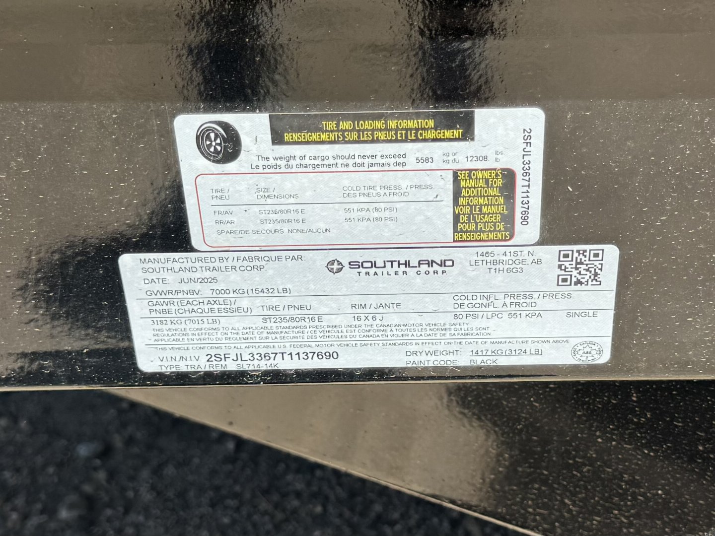 New 2026 Southland Trailers 7-14Dump