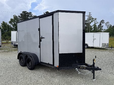 New 2025 Covered Wagon Trailers 6X12 Tandem Axle Enclosed Trailer w/ Blackout Package