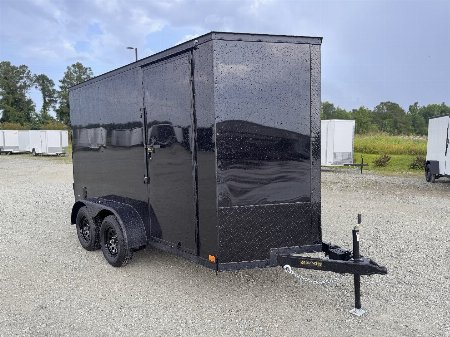 New 2025 Covered Wagon Trailers 6X12 Tandem Axle Enclosed Trailer w/ Blackout Package