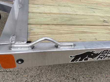 New 2025 Black Rhino EXS7x14 Aluminum Trailer w/ Wood Deck